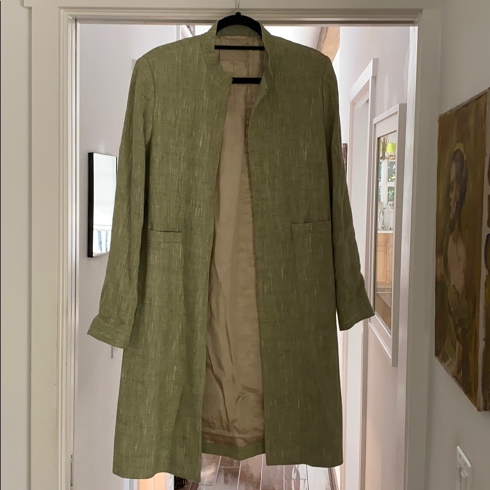 3/4 length Linen coat